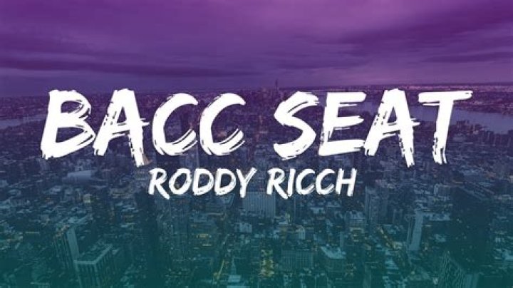 Roddy ricch bacc seat lyrics